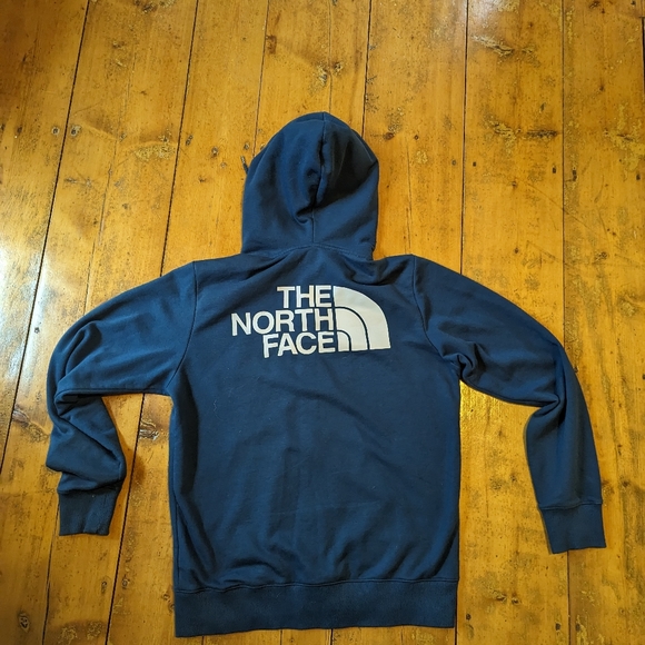 Blue North Face full zip hoodie medium - Picture 2 of 2